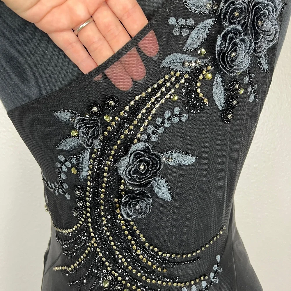 Mermaid One Shoulder Evening Gown - Picture 7 of 10